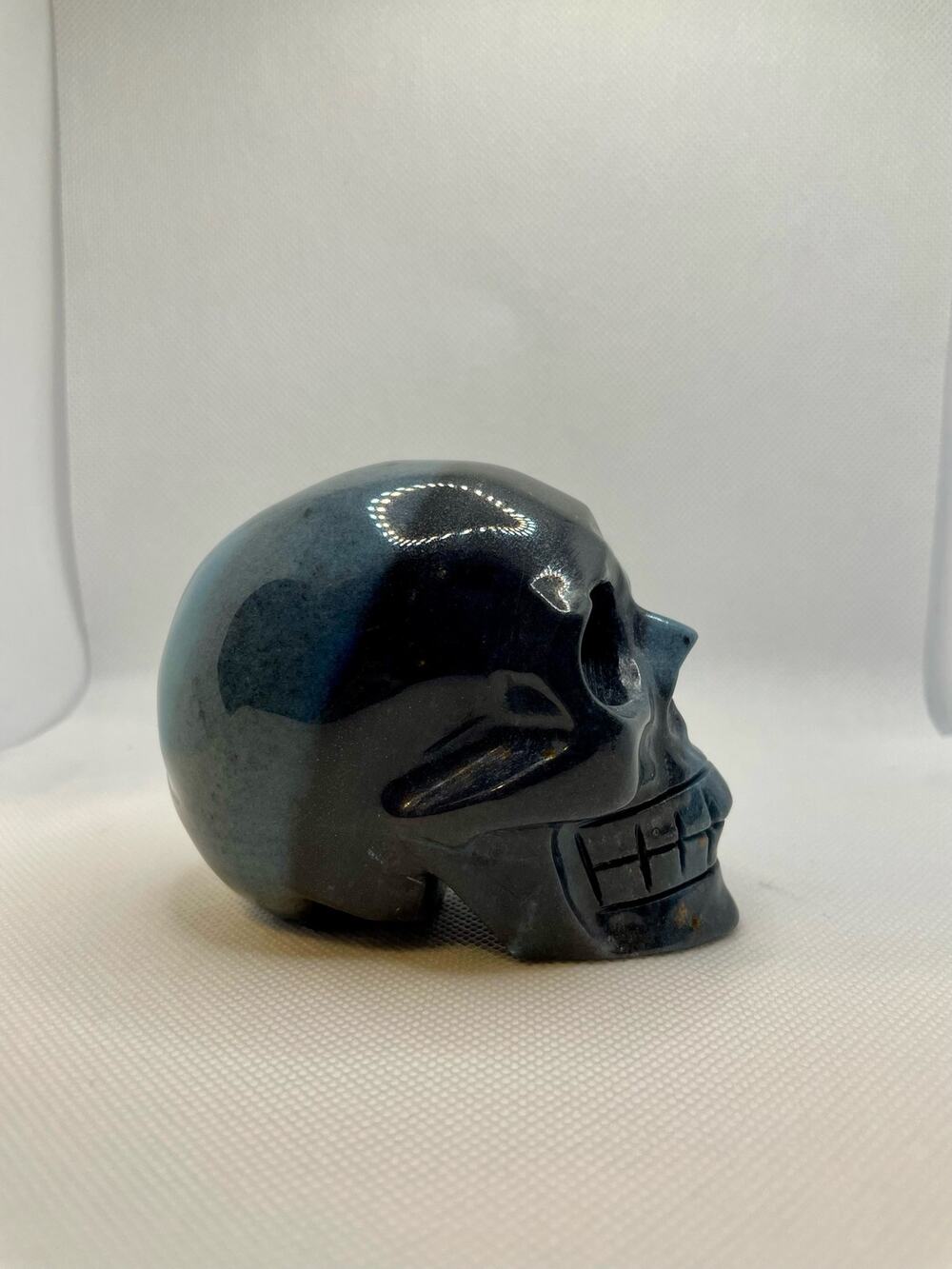 Trolleite Skull Crystal Carving